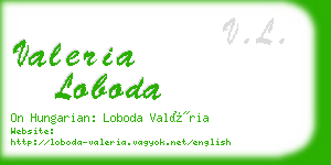 valeria loboda business card